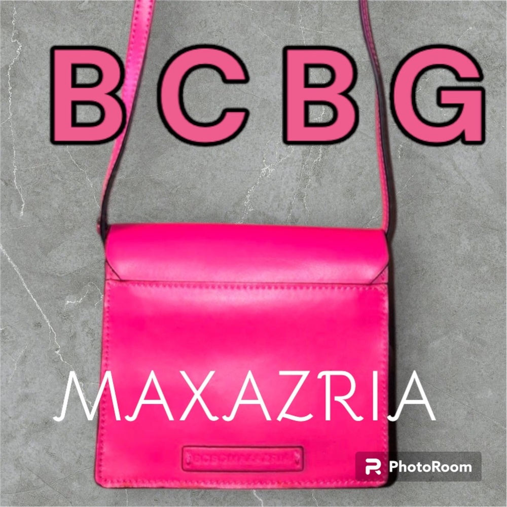 BCBG MAXAZRIA Hot pink small Cross Body leather